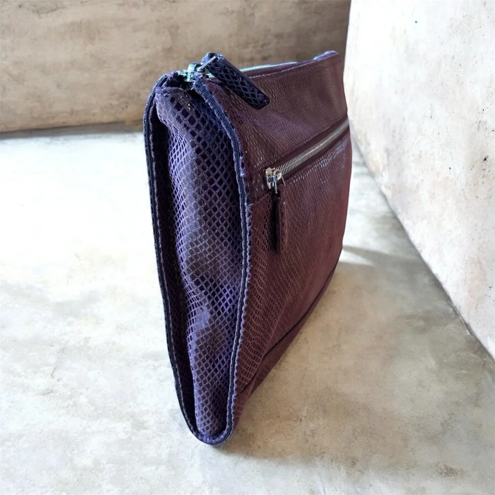 Purple Leather Tablet Storage Case